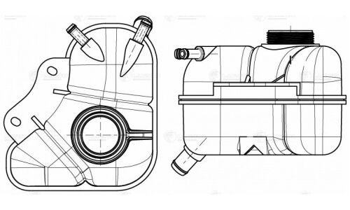 Бачок расширит. охл. жидкости для а/м Chevrolet Lanos (02-) Luzar, арт. LET 0561