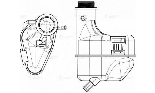 Бачок расширит. охл. жидкости для а/м Daewoo Matiz (98-) Luzar, арт. LET 0552