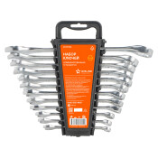 Набор комбинированных ключей Airline, от 6мм до 22мм, с держателем, комплект 12 предметов, арт. ATAF026