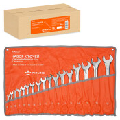 Набор комбинированных ключей Airline, от 8мм до 32мм, в сумке, комплект 17 предметов, арт. ATAF027