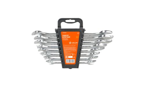 Набор рожковых ключей Airline, от 8мм до 24мм, комплект 8 предметов, арт. ATAK021