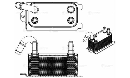 Радиатор масл. для а/м Ford Focus III (11-)/C-Max (10-)/Kuga (12-) (АКПП) Luzar, арт. LOc 1005
