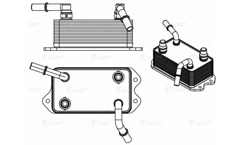 Радиатор масл. для а/м УАЗ 3163 Патриот (19-) AT (двигателя) Luzar, арт. LOC 0310