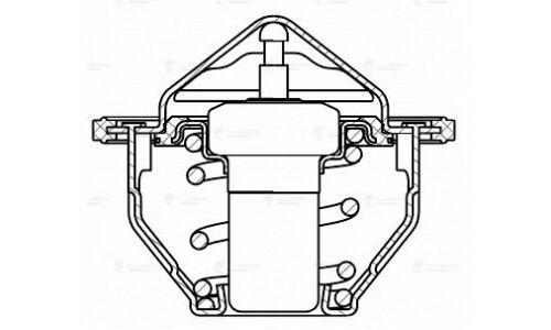 Термостат Luzar, для Chevrolet Captiva, Opel Antara, +82°С, арт. LT 0524