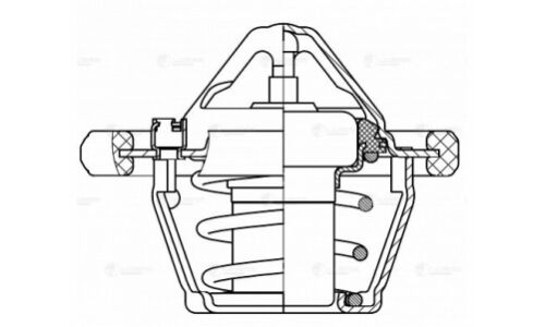 Термостат Luzar, для Ford Focus I / II / Fusion / Fiesta, +82°С, арт. LT 1001