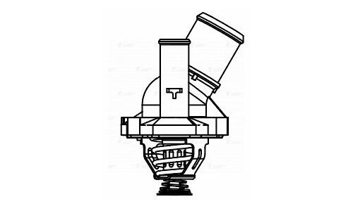 Термостат Luzar, для Ford Mondeo III / IV, +90°С, c корпусом, арт. LT 1026