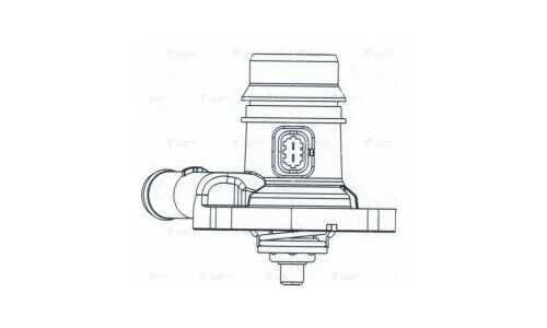 Термостат Luzar, для Opel Astra J / Corsa D, +95°С, с корпусом, арт. LT 2130