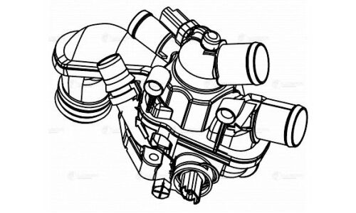 Термостат для а/м PSA 308 (07-)/C4 (10-) 1.6i MТ ( быстросъем и два датчика) Luzar, арт. LT 2018