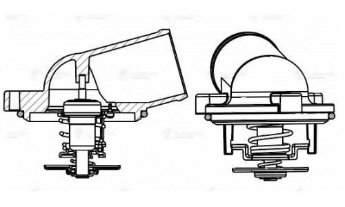 Термостат Luzar, для SsangYong Kyron/Actyon, +87°С, c корпусом, арт. LT 1705