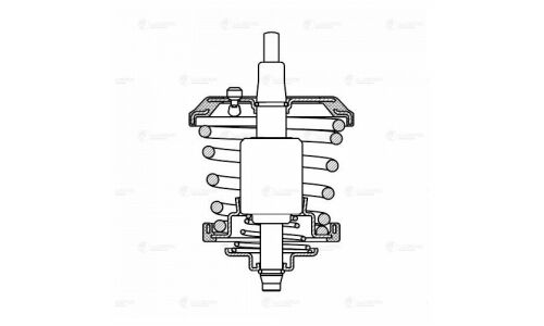 Термостат Luzar, для Volkswagen Passat B6 / Skoda Octavia A5, +95°С, арт. LT 1806