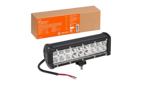 Фара светодиодная (балка) двухрядная, 18 LED комбинир. свет, 54W, (235х78х65) 12/24V AIRLINE, арт. ALED049