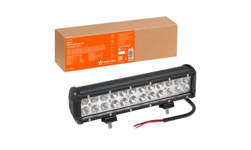 Фара светодиодная (балка) двухрядная, 24 LED комбинир. свет, 72W, (300х78х65) 12/24V AIRLINE, арт. ALED050