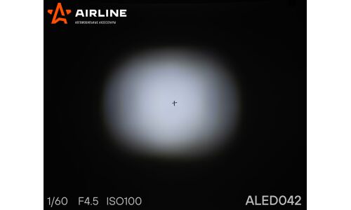 Фара светодиодная (балка) двухрядная, 6 LED 4D линза, 18W, (98х78х65) 12/24V AIRLINE, арт. ALED042