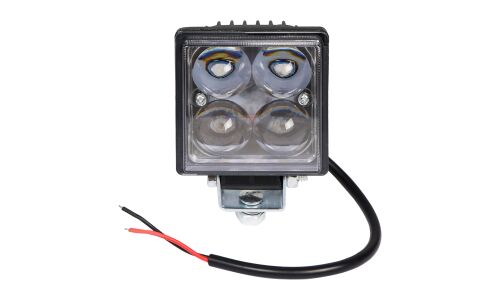 Фара светодиодная квадратная, 4 LED направленный свет, 12W, (76х76х46) 12/24V AIRLINE, арт. ALED001