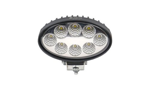Фара светодиодная овальная, 8 LED рассеянный свет, 24W, (140х86х55) 12/24V AIRLINE, арт. ALED013