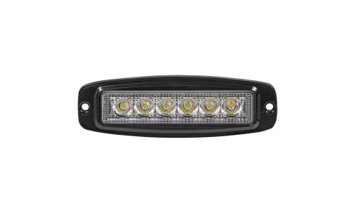 Фара светодиодная прямоугольная врезная, 6 LED рассеянный свет, 18W, (185х60х35) 12/24V AIRLINE, арт. ALED007