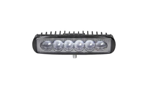 Фара светодиодная прямоугольная, 6 LED 4D линза, 18W, (157х42х40) 12/24V AIRLINE, арт. ALED006