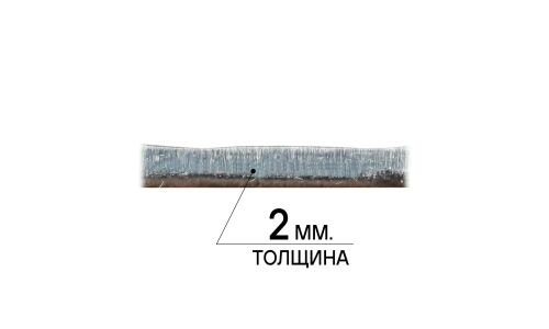 Вибропоглощающий материал Airline Base 2, толщина 2мм, 3.4кг/м², КМП 0.16, лист 250х400мм, арт. ADVI004