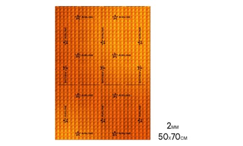 Вибропоглощающий материал Airline Main 2 PRO, толщина 2мм, 3.5кг/м², КМП 0.23, лист 500х700мм, арт. ADVI008