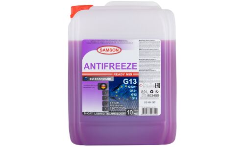 Антифриз Samson Antifreeze EU-Standard, Si-OAT, G13, фиолетовый, -37°C, 10кг, арт. 803450