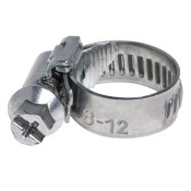 Хомут червячный Airline Ø8-12мм, ширина 9мм, оцинкованная сталь W1, 1 шт, арт. AHC-SZ-01