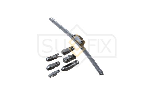 Щётка стеклоочистителя Sufix 350мм (14") бескаркасная, всесезонная, со спойлером, 7 переходников, 1 шт, арт. SW-2014