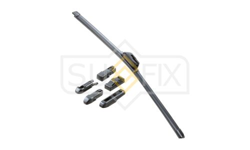 Щётка стеклоочистителя Sufix 530мм (21") бескаркасная, всесезонная, со спойлером, 7 переходников, 1 шт, арт. SW-2021