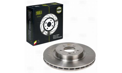 Диск тормозной Trialli, передний, правый/левый, для Land Rover Discovery / Range Rover Sport, 1 шт, арт. DF 130112