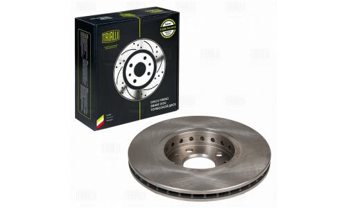 Диск тормозной Trialli, передний, правый/левый, для Renault Megane, 1 шт, арт. DF 095115