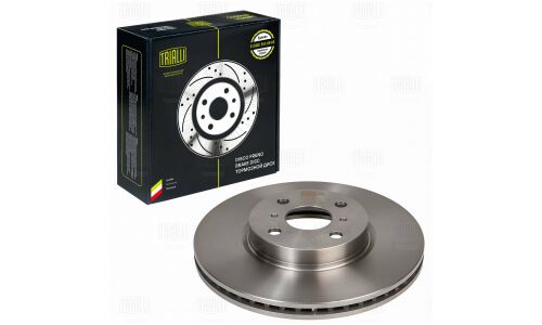 Диск тормозной Trialli, передний, правый/левый, для Toyota Yaris, 1 шт, арт. DF 190204