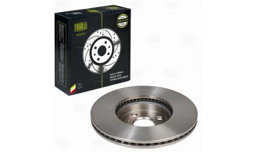 Диск тормозной Trialli, передний, правый/левый, для Toyota Yaris, 1 шт, арт. DF 190204