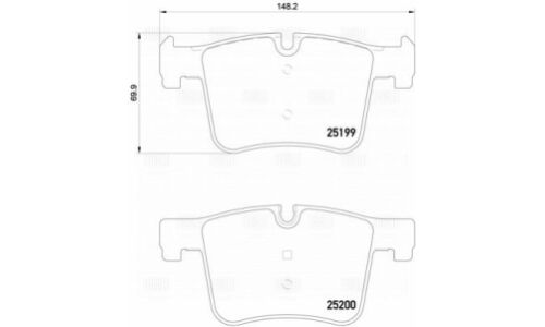 Колодки тормозные дисковые перед. т/с Bosch (с датчиком) | перед Trialli, арт. PF 4141