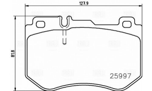Колодки тормозные дисковые перед. т/с AMG (в компл. с датчиком) | перед Trialli, арт. PF 4148