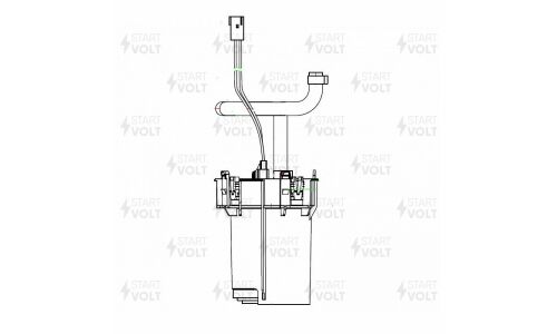Насос топливный (бензонасос) Startvolt, погружной, для Opel Astra G / Vectra B, арт. SFM 0702
