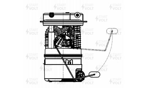 Модуль топливного насоса Startvolt, для Renault Arkana (19-) 1.3Tce 4x2, арт. SFM 0919