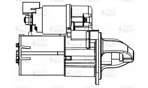 Стартер Startvolt, для Hyundai Solaris (10-)/KIA Rio (11-) 1.4i/1.6i (с 2012 года) (Z=11) 0,9кВт, арт. LSt 0811