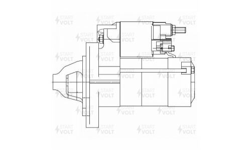 Стартер Startvolt, для Toyota Vitz / Funcargo / Yaris, арт. LSt 1904