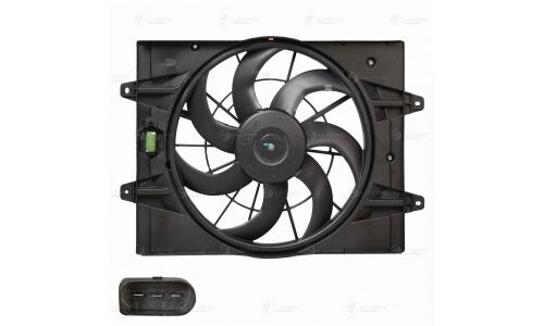 Э/вентилятор охл. для а/м Chery Tiggo 4 (17-)/Tiggo 7 Pro (20-) 1.5T (с кожухом) Luzar, арт. LFK 3017