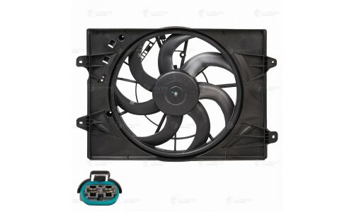 Э/вентилятор охл. для а/м Chery Tiggo 8 Pro (21-) 1.6T (с кожухом) Luzar, арт. LFK 3018