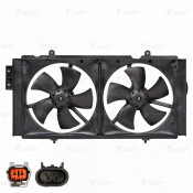 Э/вентилятор охл. для а/м Lifan Solano I (08-) 1.6 MT (2 вент.) (с кожухом) Luzar, арт. LFK 3014