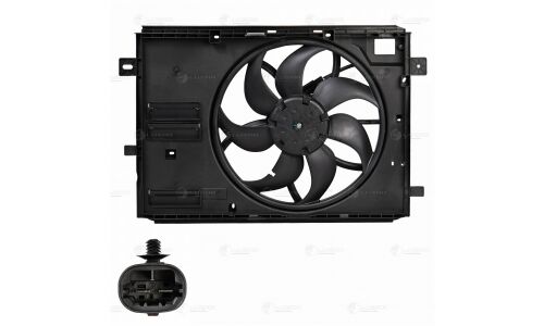 Э/вентилятор охл. для а/м Peugeot Expert (16-)/Citroen Jumpy (16-) (с кожухом) Luzar, арт. LFK 2008