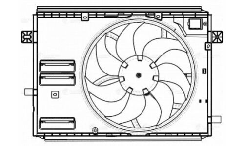 Э/вентилятор охл. для а/м Peugeot Expert (16-)/Citroen Jumpy (16-) (с кожухом) Luzar, арт. LFK 2008