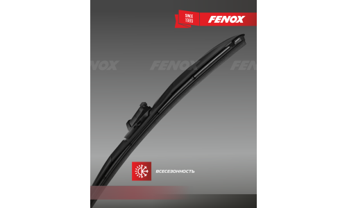 Щётка стеклоочистителя Fenox 430мм (17") гибридная, всесезонная, 15 переходников, 1 шт, арт. WB43240