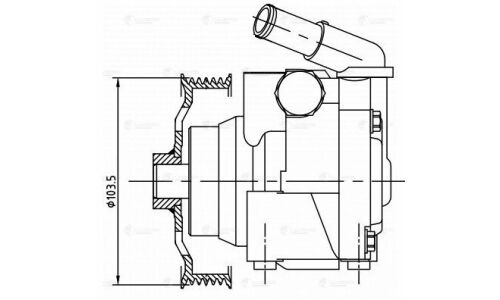 Насос гидроусилителя руля Luzar, для Ford Mondeo, арт. LPS 1007