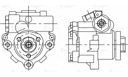 Насос ГУР для а/м VW Transporter T4 (90-) 1.9D/2.0i/2.4D/2.5D Luzar, арт. LPS 1810
