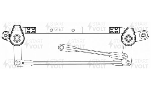 Трапеция стеклоочистителя Startvolt, для Hyundai Solaris II, арт. VWA 08L5