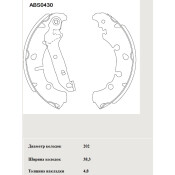 Колодки тормозные барабанные | зад Allied Nippon, арт. ABS0430