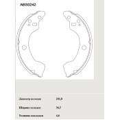 Колодки тормозные барабанные Allied Nippon, комплект на ось (4 шт), арт. ABS0242