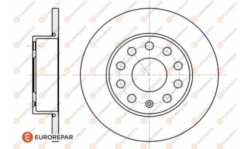 Диск тормозной Eurorepar, задний, арт. 1618882080