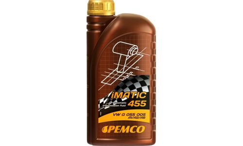 Масло трансмиссионное Pemco 455 ATF TL 55 синтетическое, универсальное, для АКПП, 1л, арт. PM0455-1